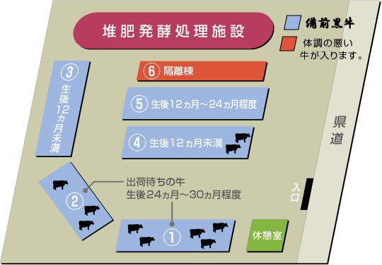 牧場のレイアウト